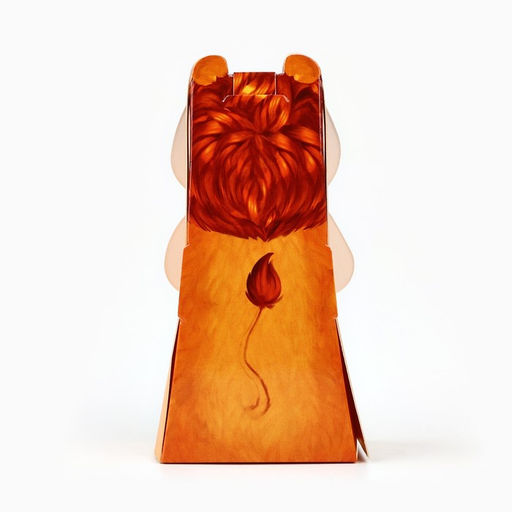 Цена за 5 шт. Коробка складная с окном «Львёнок», 6 х 12 х 3.5 см