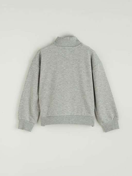 Dik Yaka K?z ?ocuk Sweatshirt