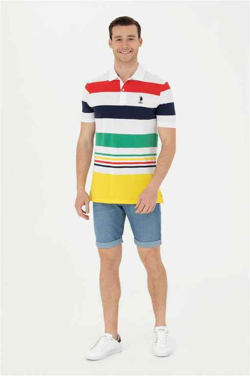 Мужская желтая футболка - U.s. polo assn фото 11