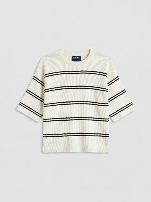 Bisiklet Yaka K?z ?ocuk Triko Kazak