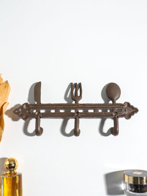 Крючки декоративные чугун "Столовые приборы" 28,5х12,5х3,8 см