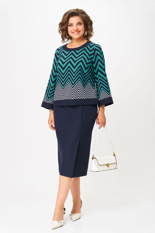 Костюм Aira Style 24126 Ментолово-синий