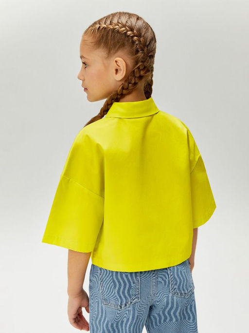 ACOOLA / Блузка детская для девочек Coburg лайм  фото 4