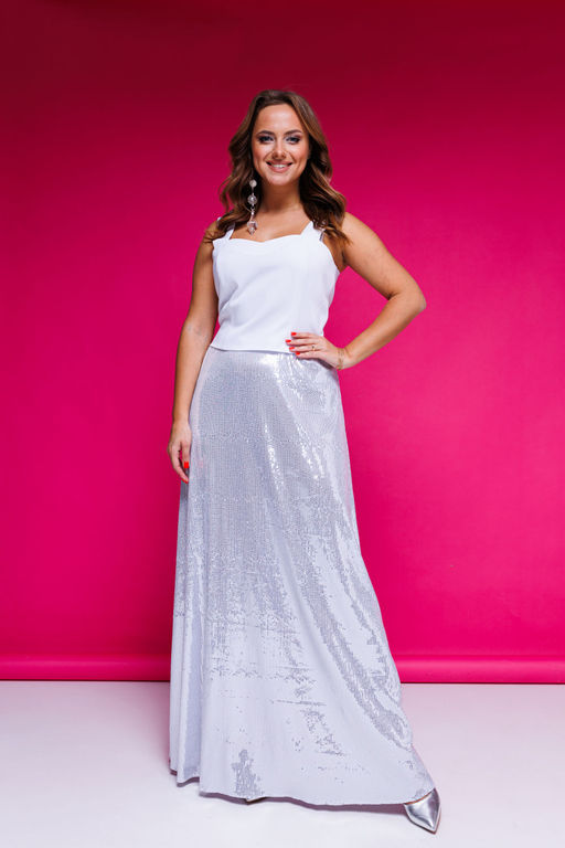 Топ AURA 2127-176 белый  фото 3