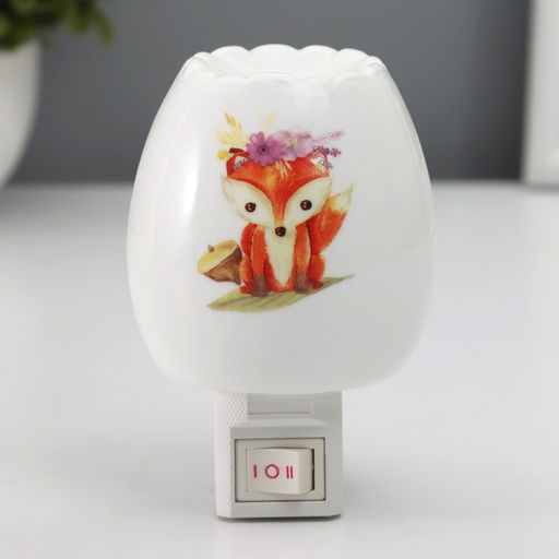 Светильник «Лисичка» 1×7 Вт Е11 белый 6×7×12 см