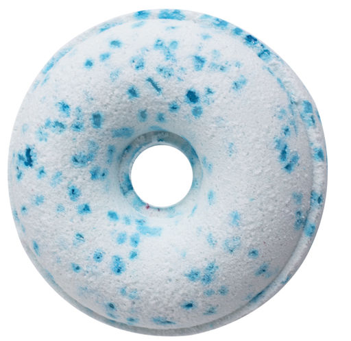 Бурлящий пончик для ванны новогодней серии Christmas Spirit Donut Blue Crystal от бренда LCosmetics - это настоящее волшебство и радость для вашего тела и души!