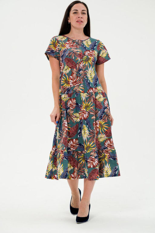 Платье женское из кулирки Кармелита осень - Амадэль фото 3