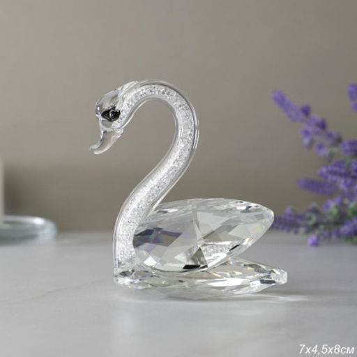 Сувенир из хрусталя Лебедь / GT801 /уп 120/