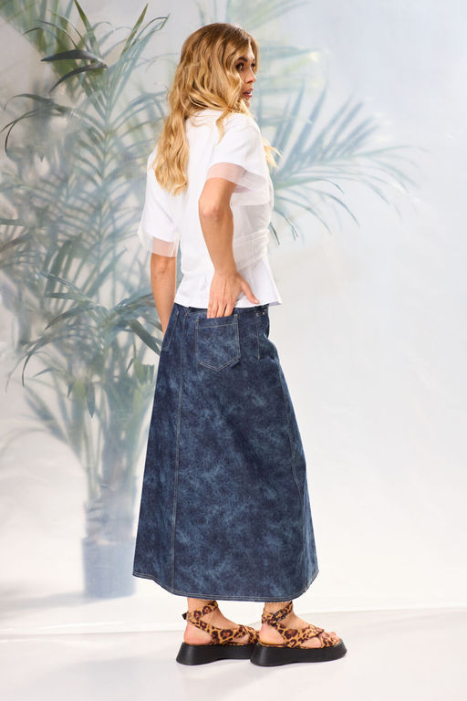 Юбка LAIKONY 872-2 темно-синий  фото 4