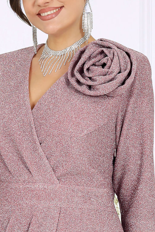 Платье Ninele 7499 пудра  фото 7