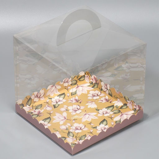 Цена за 5 шт. Коробка кондитерская, сундук, упаковка, With love, 20×20×20 см