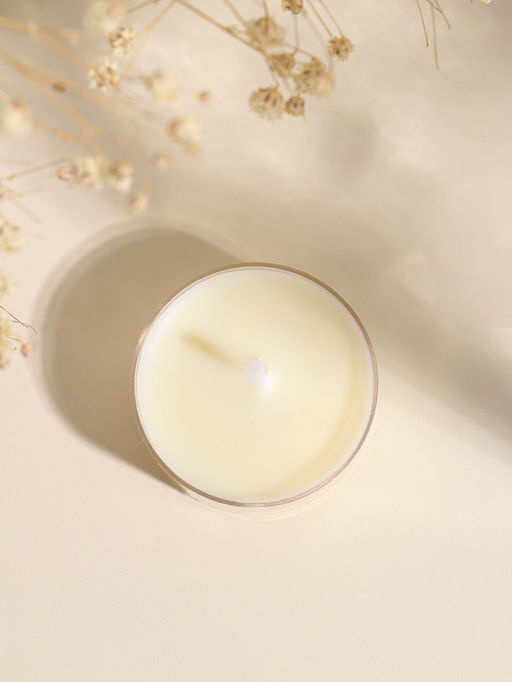 Цена за 3 шт. Чайная свеча ароматическая «Круглая» белая, роза, 3.8×3.8×1.8 см