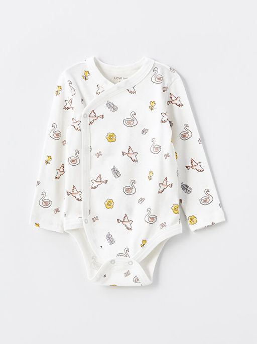 Bisiklet Yaka Uzun Kollu Bask?l? K?z Bebek ??t??tl? Body ve Pantolon 2li Tak?m - Waikiki фото 2