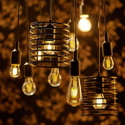 Лампа светодиодная «Ретро», ST64, 6 Вт, E27, 630 Лм, 2700К, свечение тёплое белое, жёлтая