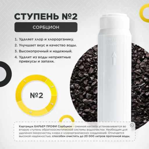 -20% Комплект сменных фильтров Профи Осмо (1-3 ступени) Барьер  фото 5