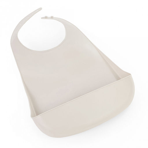 Нагрудник детский пластмассовый "Лапочка" 21,5х5,5х29,5см, бежевый (Россия)