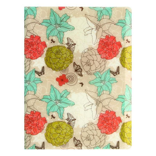 Папка с 30 вкладышами Calligrata Цветы А4, пластик, 400 мкм, МИКС  фото 2