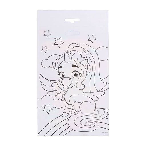 Аппликация перьями Волшебный единорог 14,8х21 см - Школа талантов фото 4