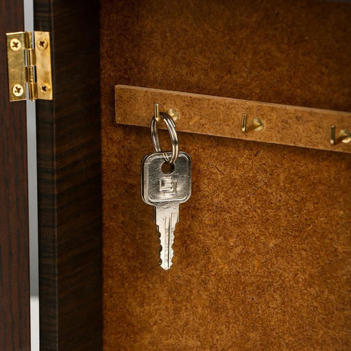 Ключница настенная «Листья», венге, 15×21 см, МИКС