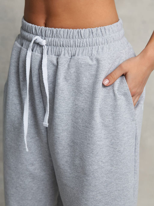 Серые спортивные брюки с глубокими карманами и манжетами - Eazyway фото 6