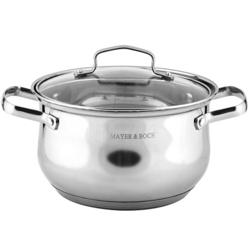 40456 Набор кастрюль 2л+2,8л+3,8л нерж/ст MB (х4) - Mayer&boch фото 4