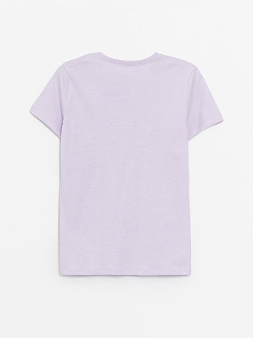 Bisiklet Yaka Basic K?sa Kollu K?z ?ocuk Ti??rt