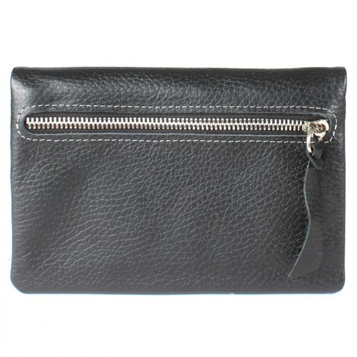 Портмоне мужское Croco-ПР-801 натуральная кожа 2 отд, 12 карм, рем-петля, черный флотер (40) 211543  фото 2