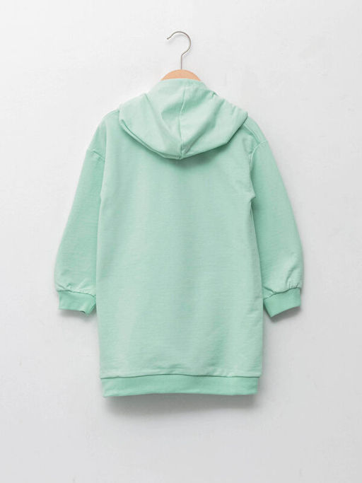 Kap??onlu Bugs Bunny Bask?l? Uzun Kollu K?z ?ocuk Elbise - Waikiki фото 2