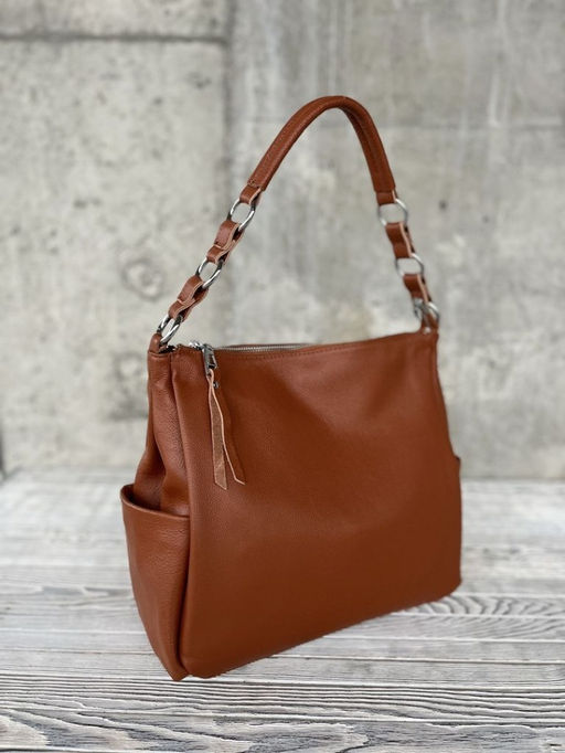 Женская кожаная сумка хобо 8919-9 Елоу