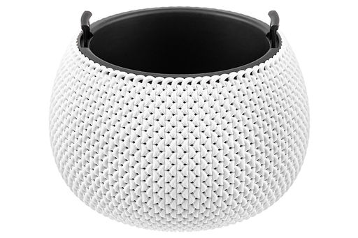 Кашпо 3,9 л 29*29*20 см "Сфера" белое (модель 573)