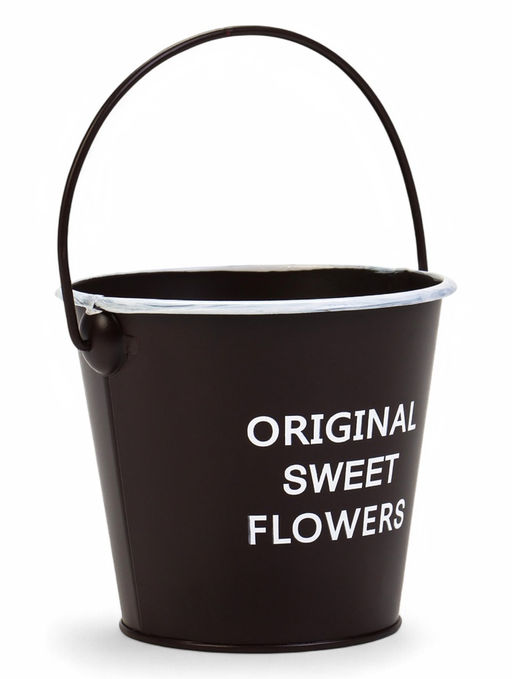 Цена за 2 шт. Кашпо - ведёрко Original Sweet Flowers, 600 мл, металл, коричневое - Take it easy фото 8
