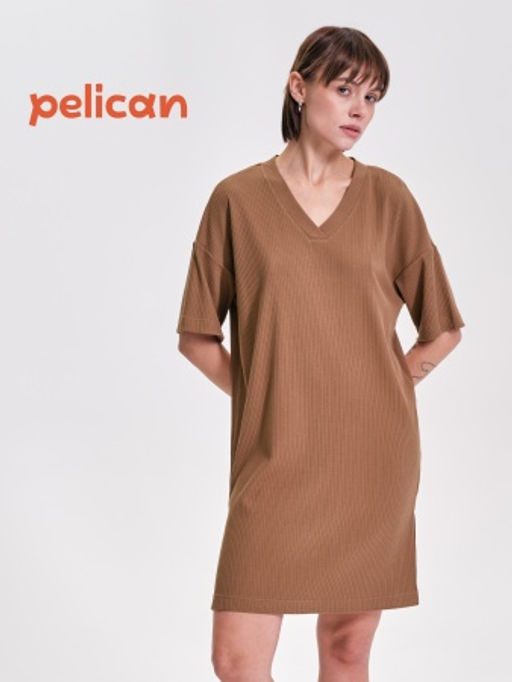 PELICAN, платье женское, Коричневый