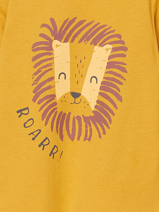 Bisiklet Yaka Uzun Kollu Bask?l? Erkek Bebek Pijama Tak?m? - Waikiki фото 3