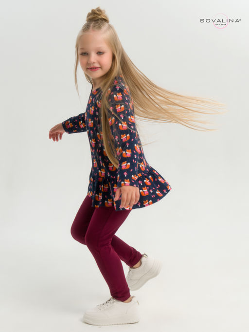 Костюм Алиса лисята на синем-марсала - Sovalina фото 22