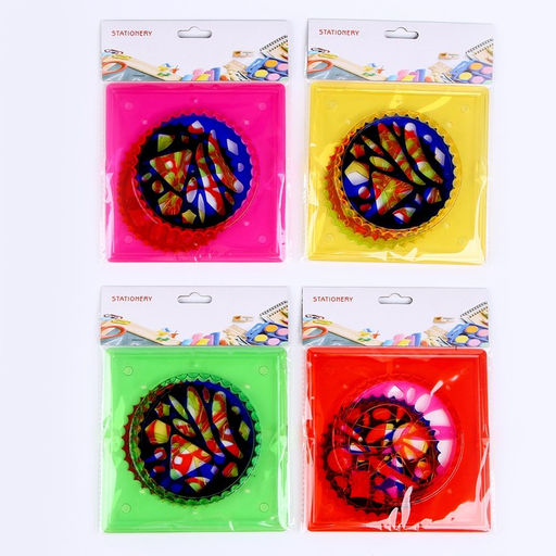 Спирограф Геометрия, набор 4 шт., основа, цвет МИКС - Simaland фото 4