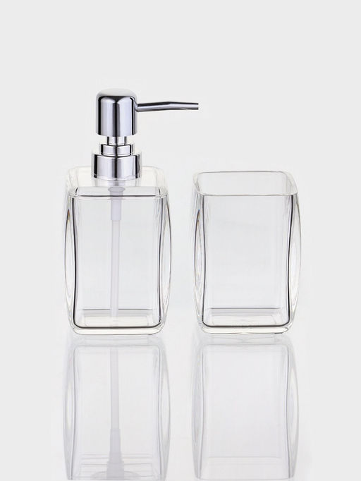 Набор для ванной «Эко», 3 предмета, дозатор, стакан, мыльница