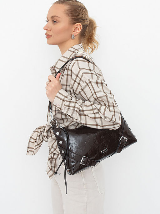 Сумка 91393 coffee Velina Fabbiano-Safenta