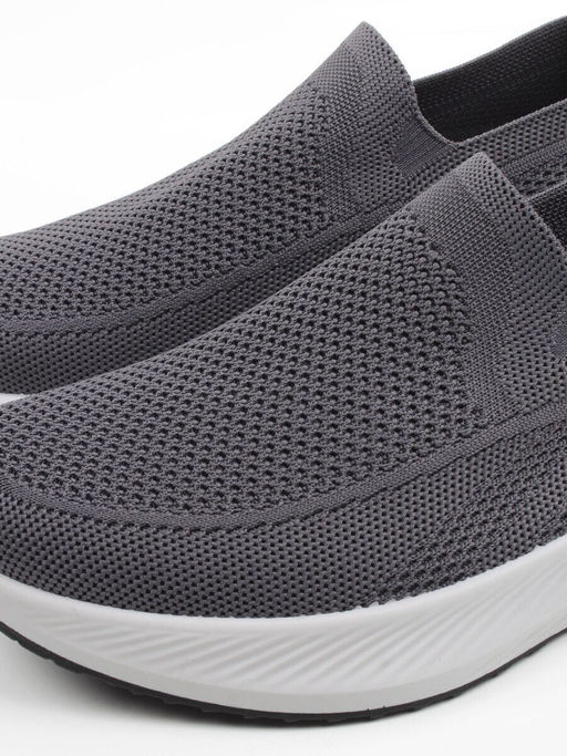05-TEX-D04-01 GREY Полуботинки спортивные летние мужские (текстиль) - Фабричный китай фото 2