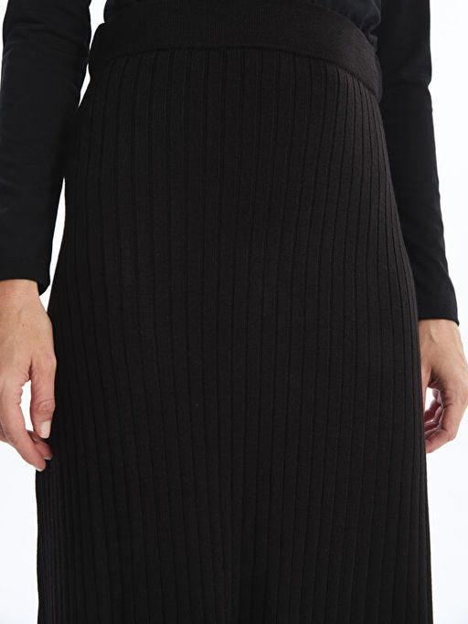 Beli Lastikli Kad?n Triko Etek