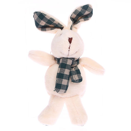 Мягкая игрушка Кролик с шарфом в клетку, на подвесе, цвета МИКС - Simaland фото 3
