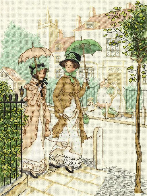 Набор для вышивания PANNA VH-7147 Дамы на прогулке 24 х 32 см