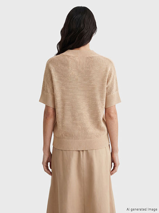 V Yaka Kad?n Triko Kazak