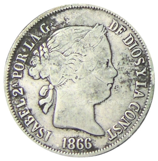 40 сентимо 1866 года Испания