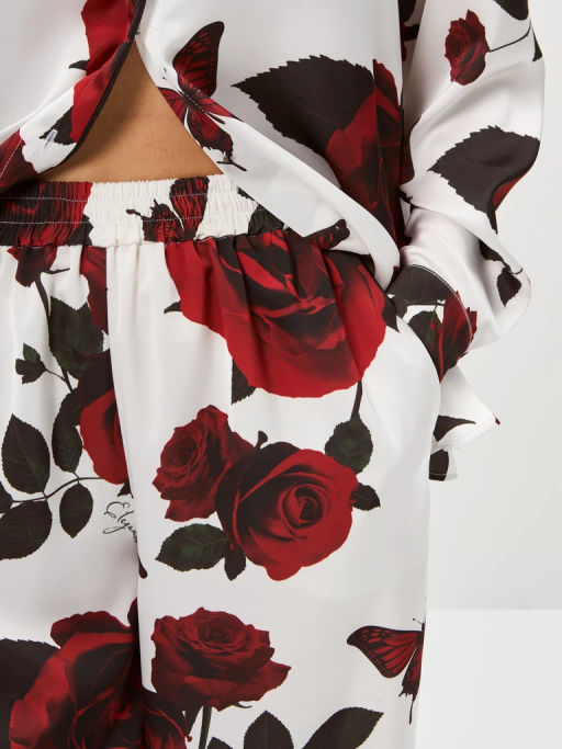 Брюки женские 12521-36048 white/red