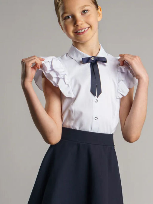 22021068 playToday Блузка текстильная для девочек, белый