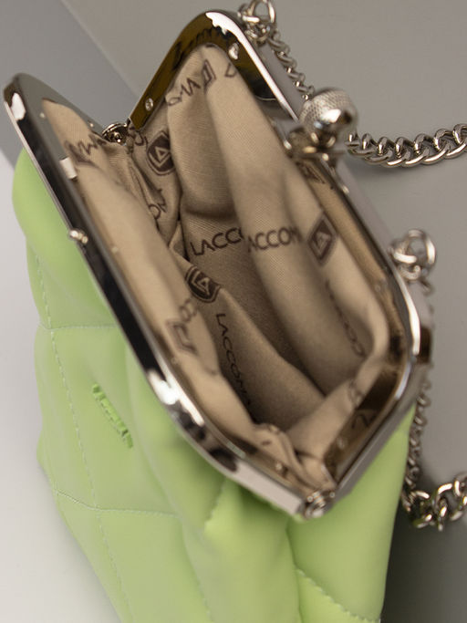 LACCOMA сумка Китти-Ф826-мятный эко кожа хлопок  фото 4