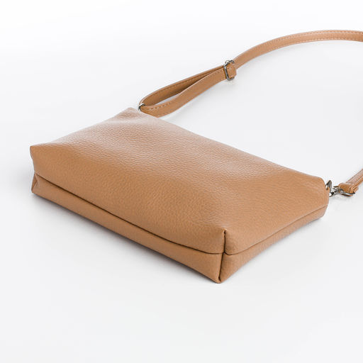 Сумка жен 29*11*27, отд на молнии, длин ремень, мал сумка, бежевый - Simaland фото 8