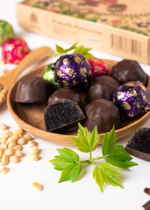 Мармеладные конфеты Ягодень ассорти, 200 г  малина, сосновая шишка, черника, чёрная смородина  5 коробок - Сибирский кедр фото 16