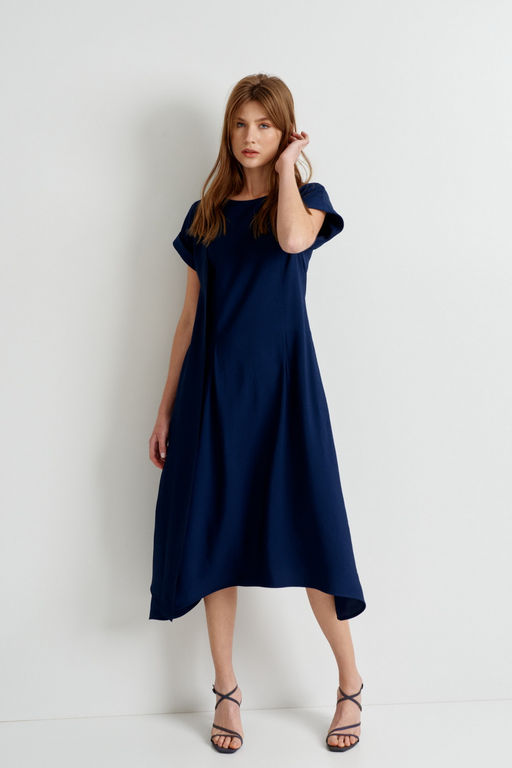 Платье из вискозы Bella (Цвет: Темно-синий) - Morozov Amavie фото 4