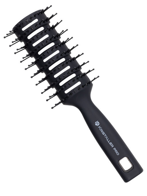 Kristaller Расческа для волос продувная C13, нейлоновые штифты, черный  фото 2